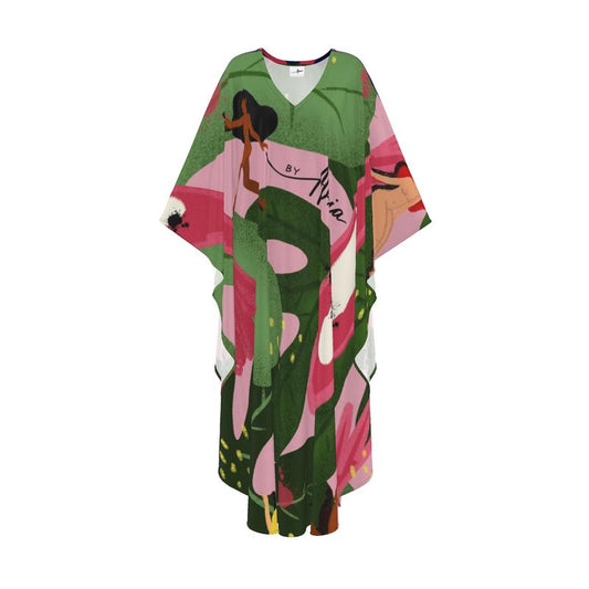 Artisan Print Kaftan Dress – Effortless Elegance by Alexia