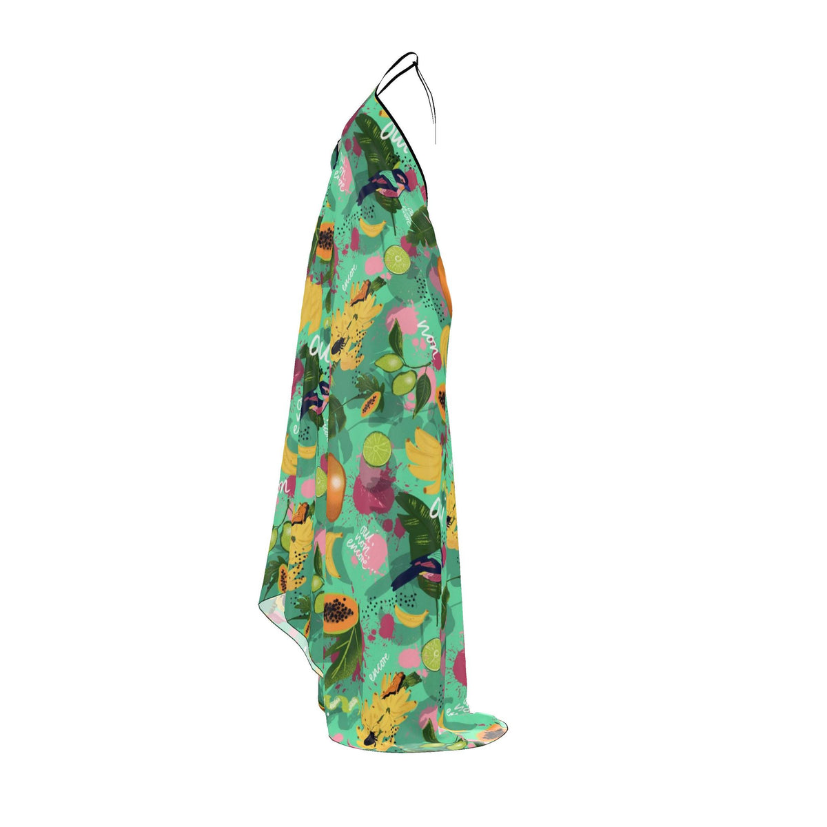 Halterneck backless dress