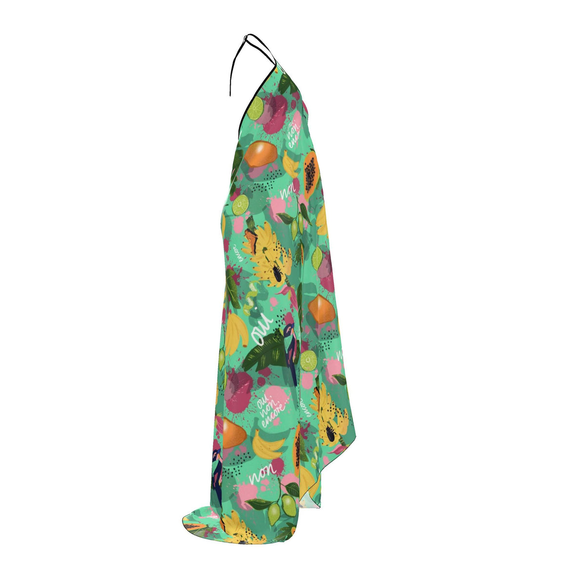 Halterneck backless dress