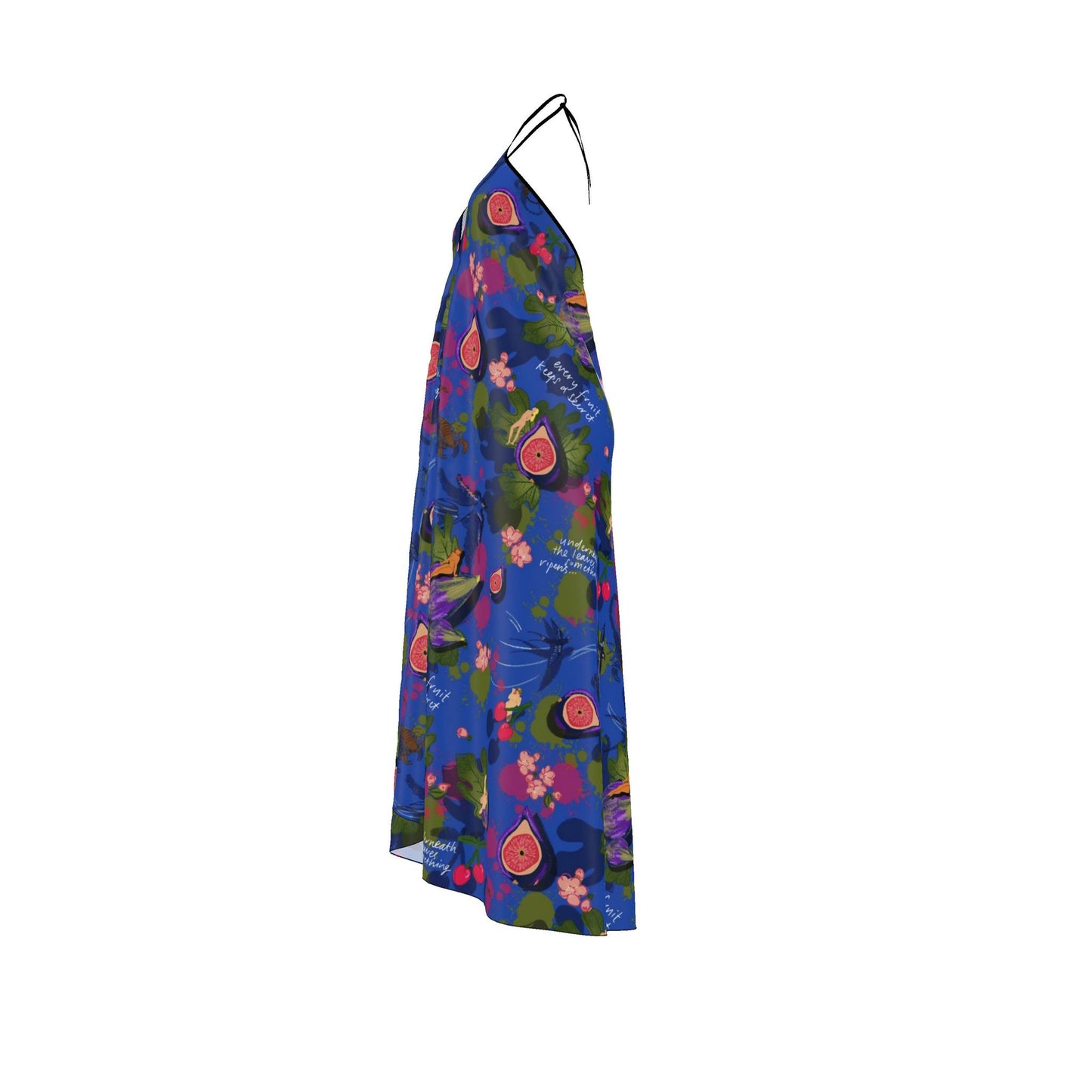 Halterneck backless dress