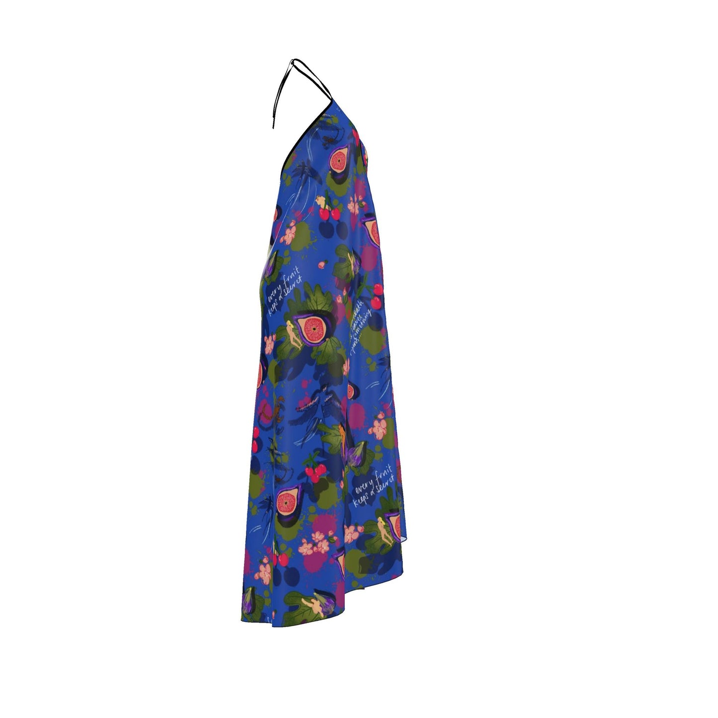 Halterneck backless dress